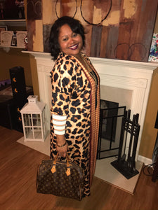 Multi Leopard Duster